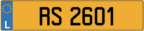 Trailer License Plate
